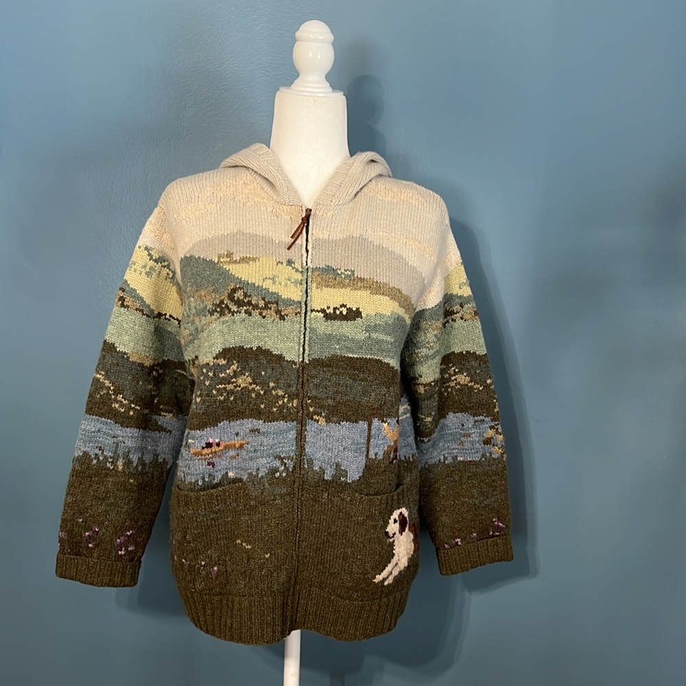 Ralph Lauren LRL Vintage Full Zip Hooded Sweater